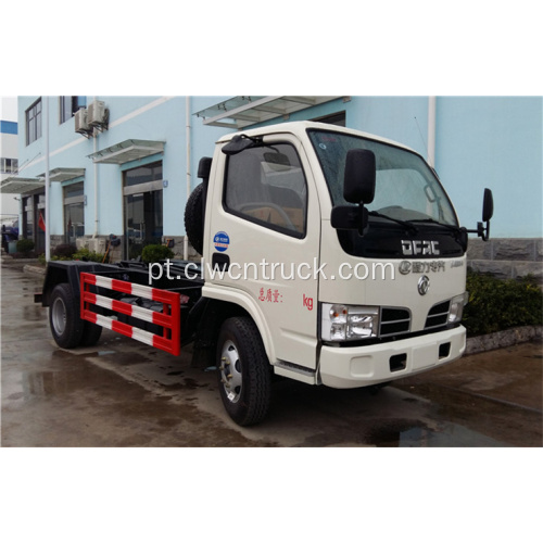 Cheap Dongfeng 5cbm roll off caminhão de lixo do recipiente